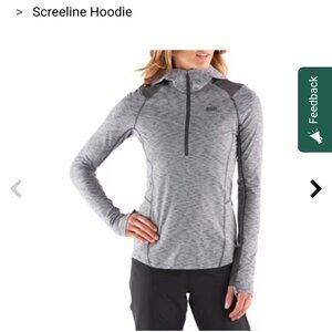 NWT REI Co-op Women's Screeline Hoodie SZ Large Gray Lightweight Performance Run